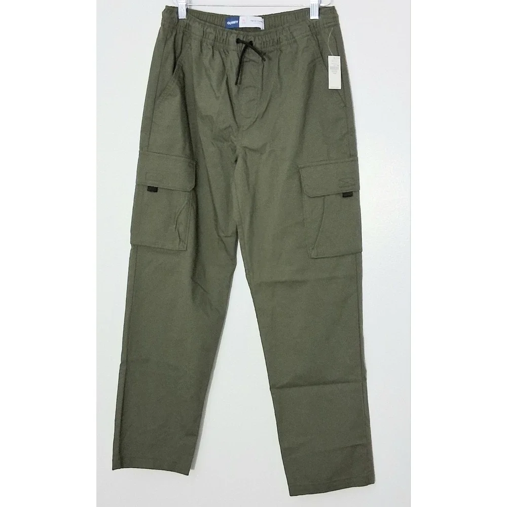 Old Navy Pants Boys Size XL (14-16) Olive Green Tech Taper Cargo Jogger NEW